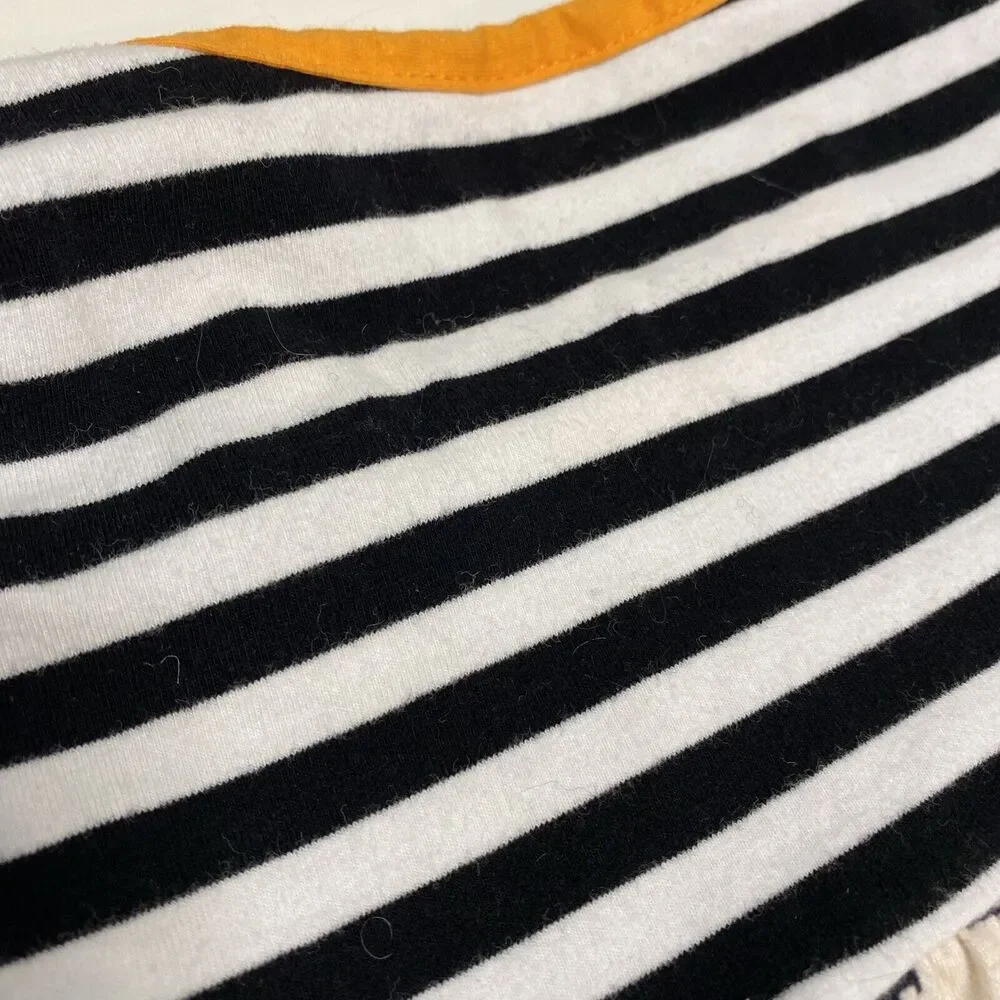 Toddler Girl's Halloween Jack-o-Lantern Striped Dress Size Medium Pumpkin Spooky
